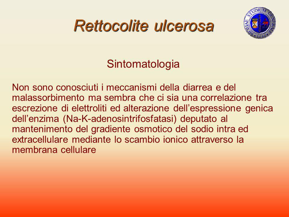 Rettocolite ulcerosa Sintomatologia