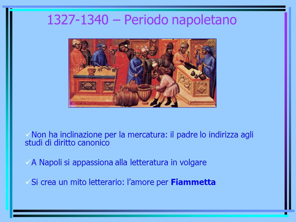 – Periodo napoletano Non ha inclinazione per la mercatura: il padre lo indirizza agli studi di diritto canonico.