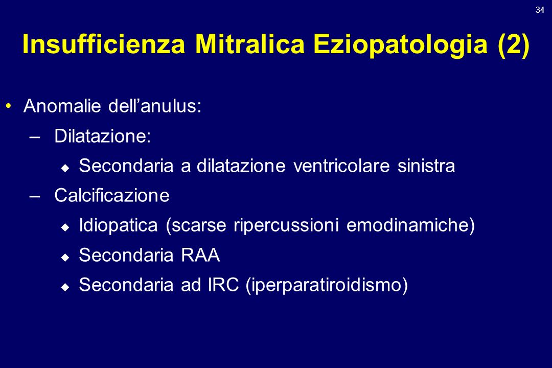 Insufficienza Mitralica Eziopatologia (2)