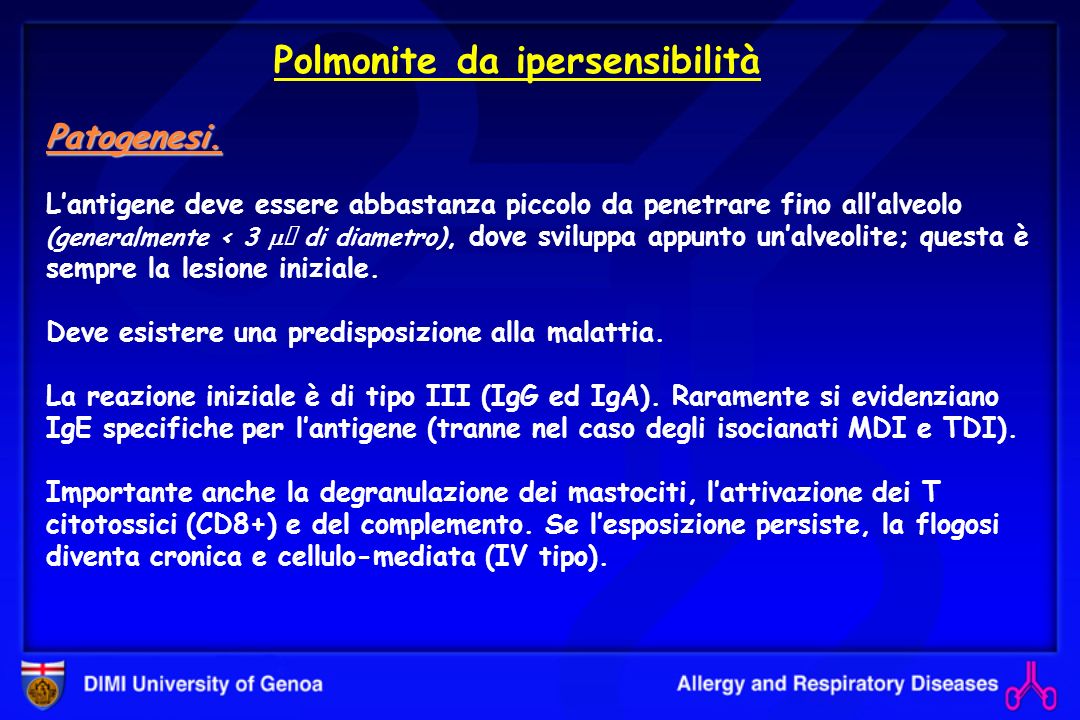 Polmonite da ipersensibilità