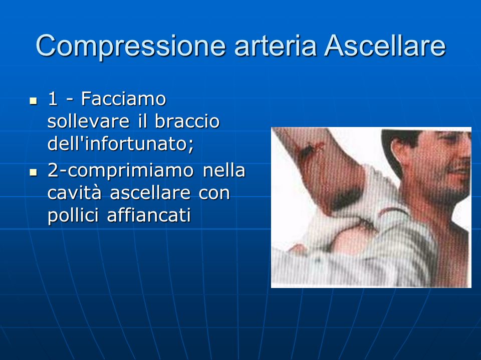 Compressione arteria Ascellare