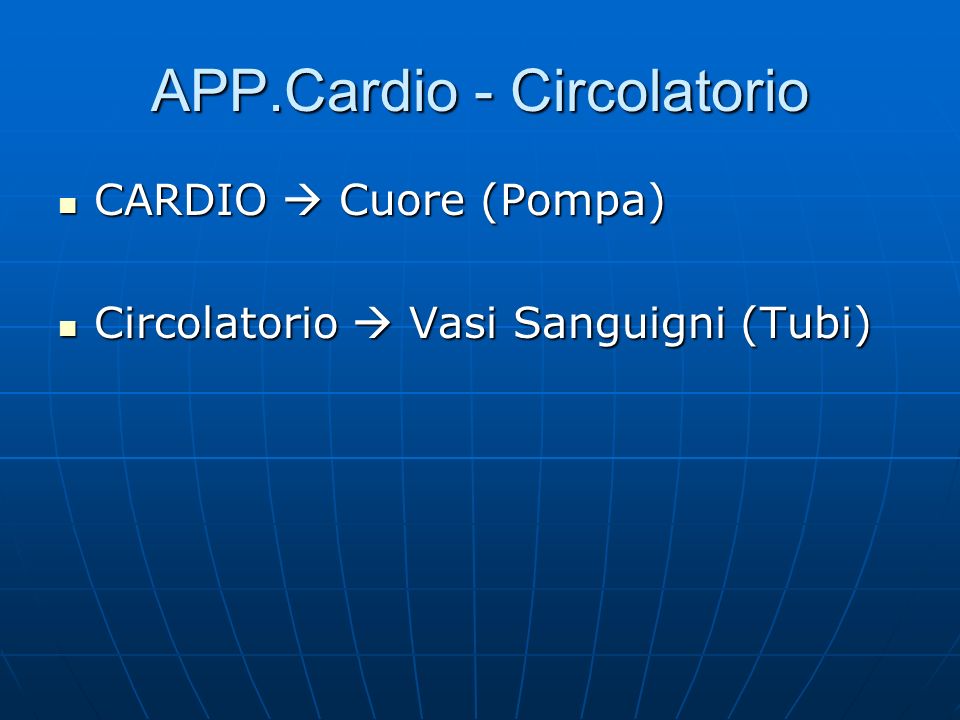 APP.Cardio - Circolatorio