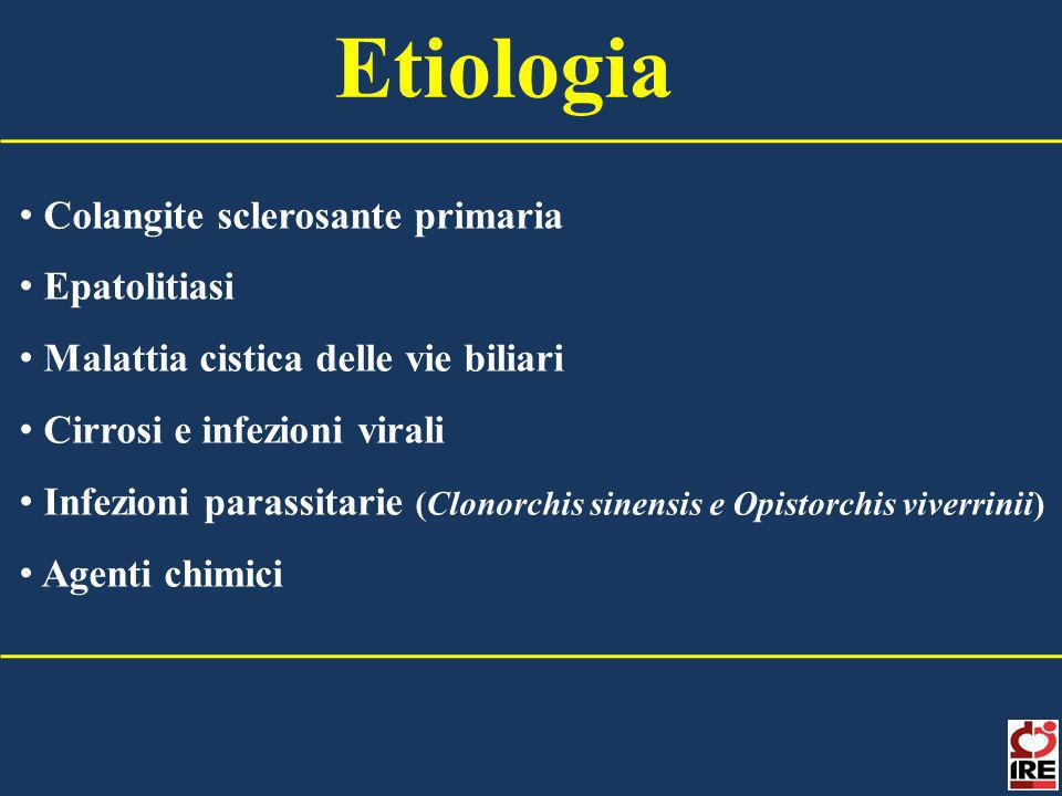 Etiologia Colangite sclerosante primaria Epatolitiasi