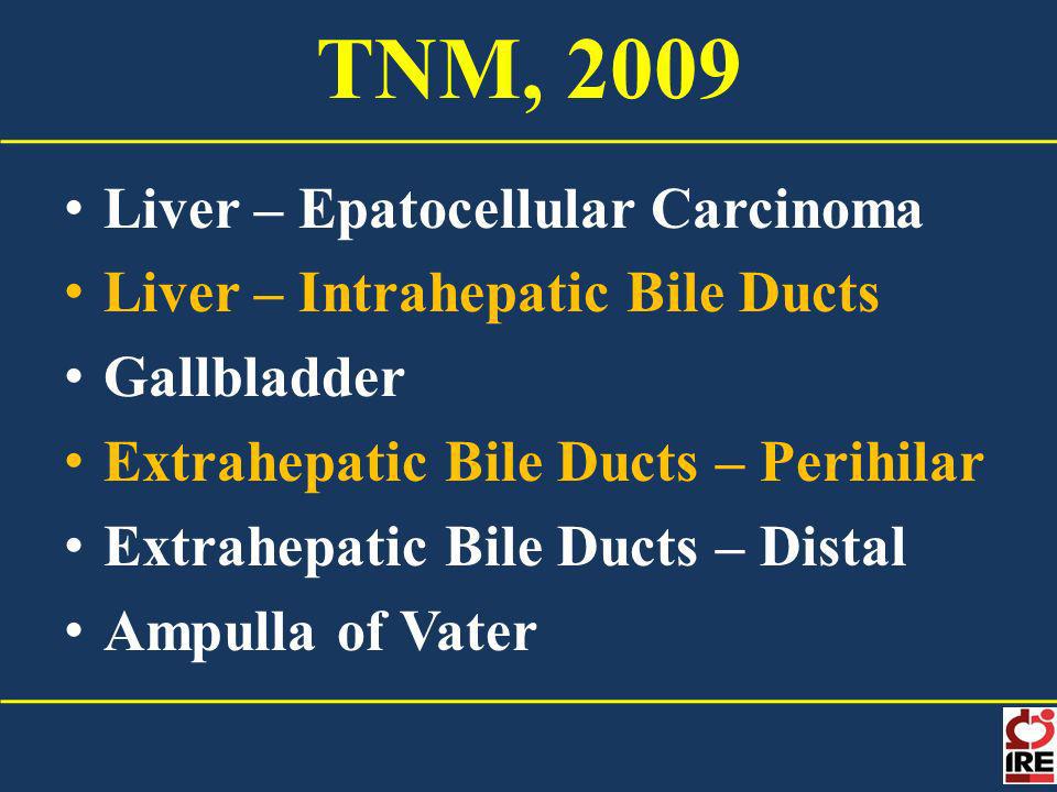 TNM, 2009 Liver – Epatocellular Carcinoma