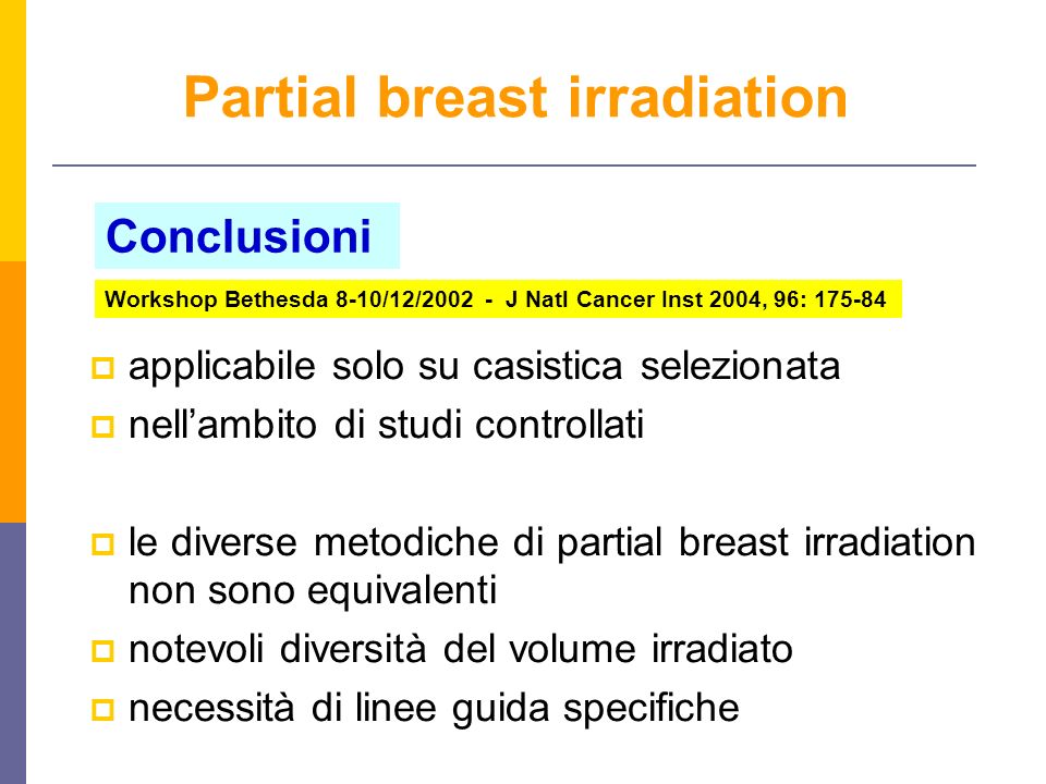 Partial breast irradiation