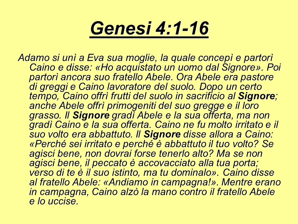 Genesi 4:1-16