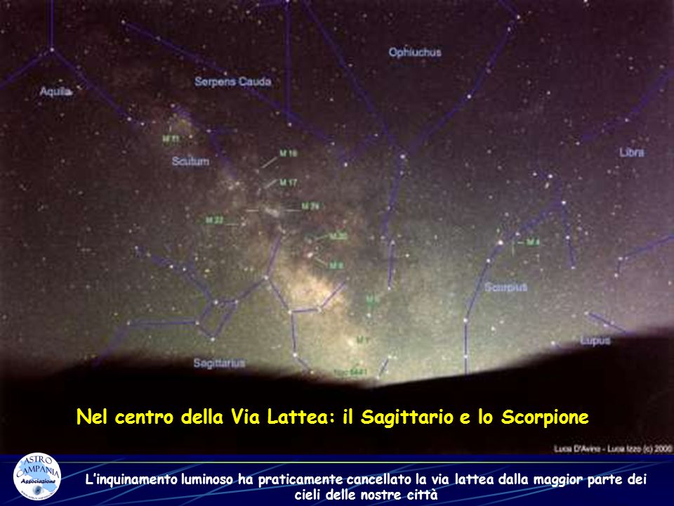 Nel centro della Via Lattea: il Sagittario e lo Scorpione