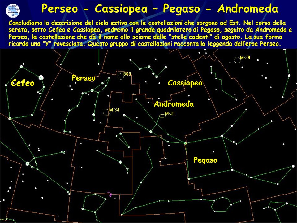 Perseo - Cassiopea – Pegaso - Andromeda