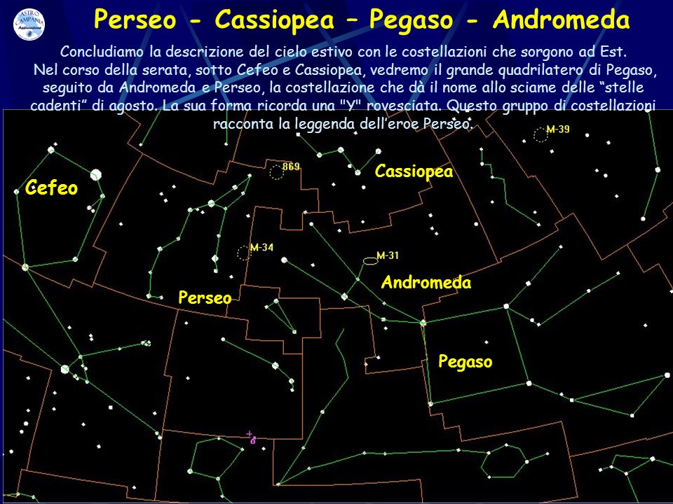Perseo - Cassiopea – Pegaso - Andromeda