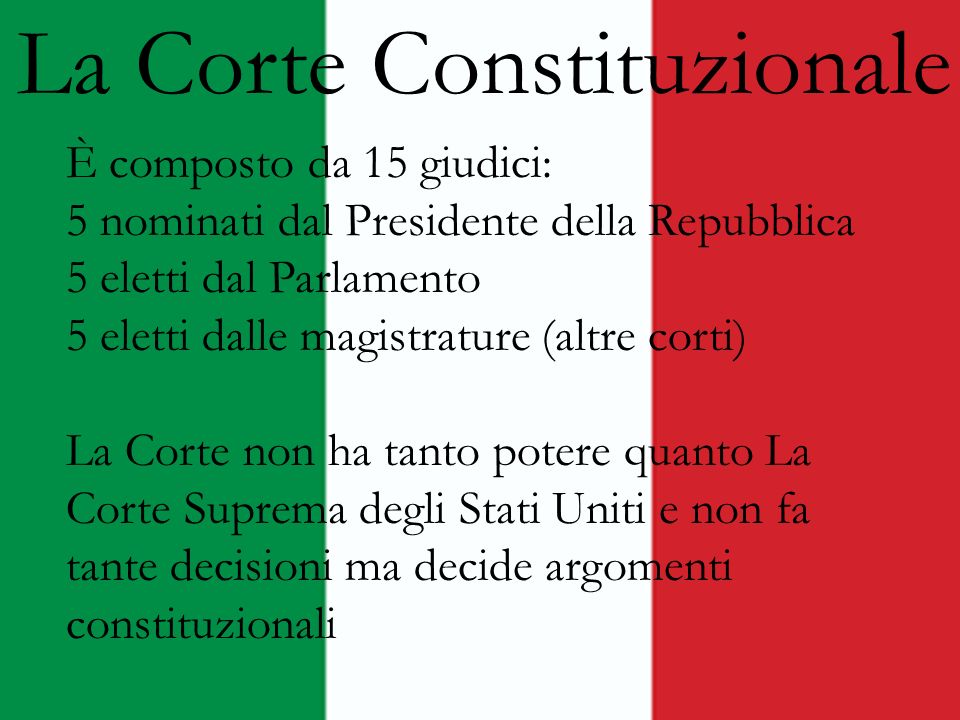 La Corte Constituzionale