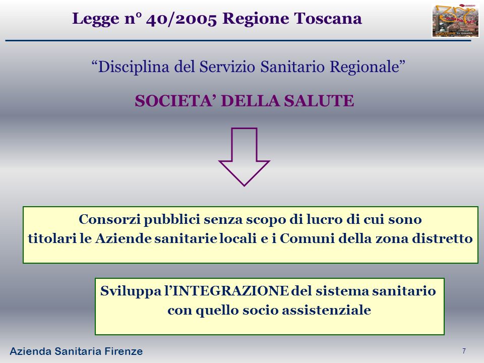 Legge n° 40/2005 Regione Toscana
