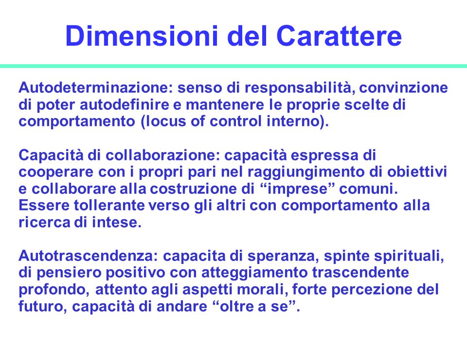 Dimensioni del Carattere