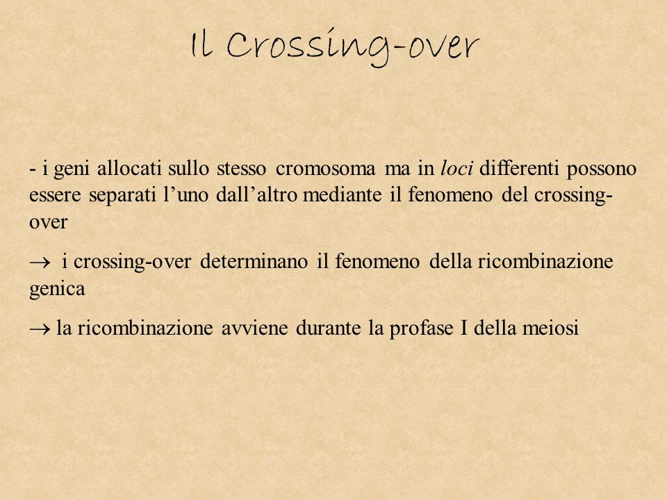 Il Crossing-over
