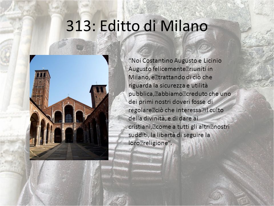 313: Editto di Milano