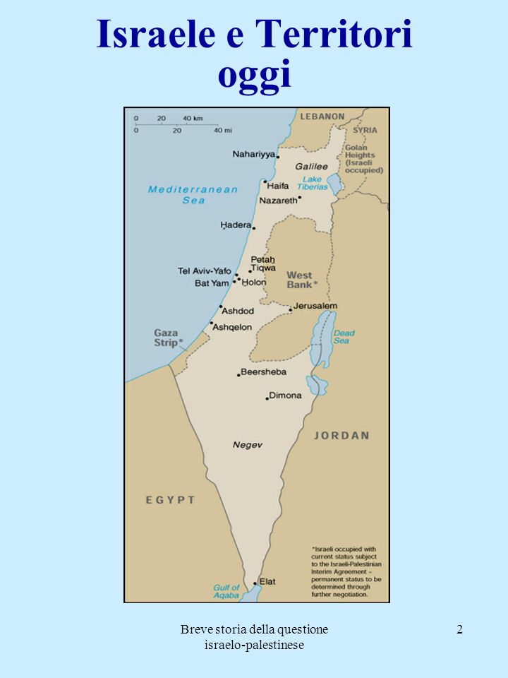 Israele e Territori oggi