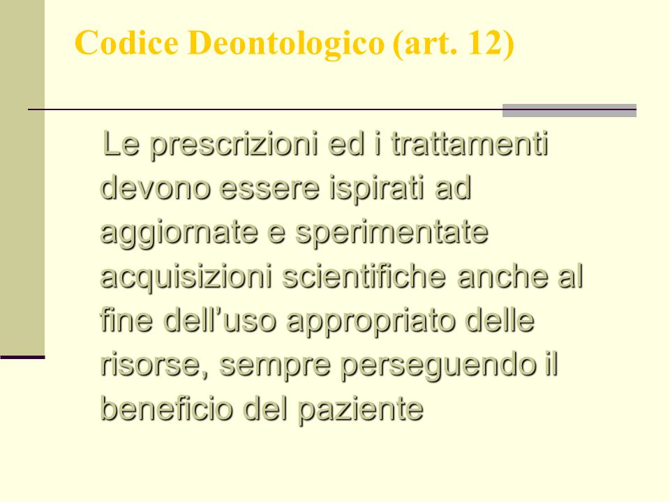 Codice Deontologico (art. 12)