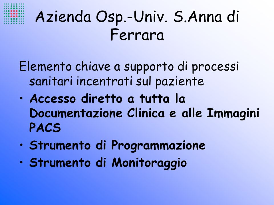 Azienda Osp.-Univ. S.Anna di Ferrara