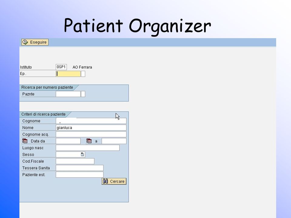 Patient Organizer