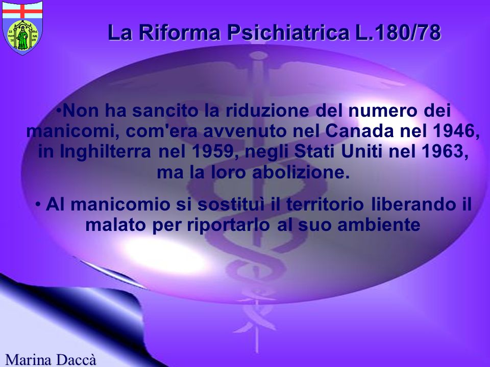 La Riforma Psichiatrica L.180/78