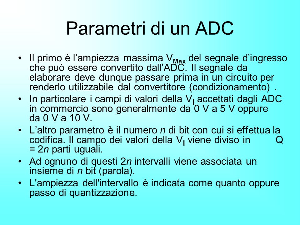 Parametri di un ADC