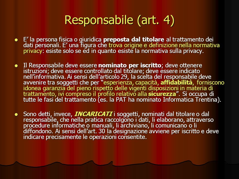 Responsabile (art. 4)