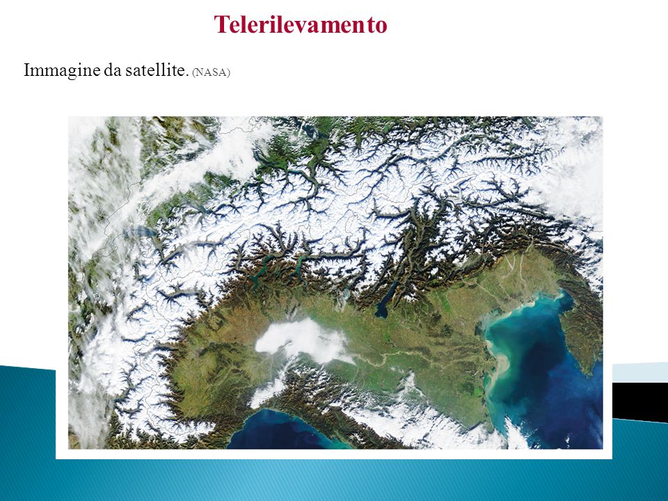 Telerilevamento Immagine da satellite. (NASA)