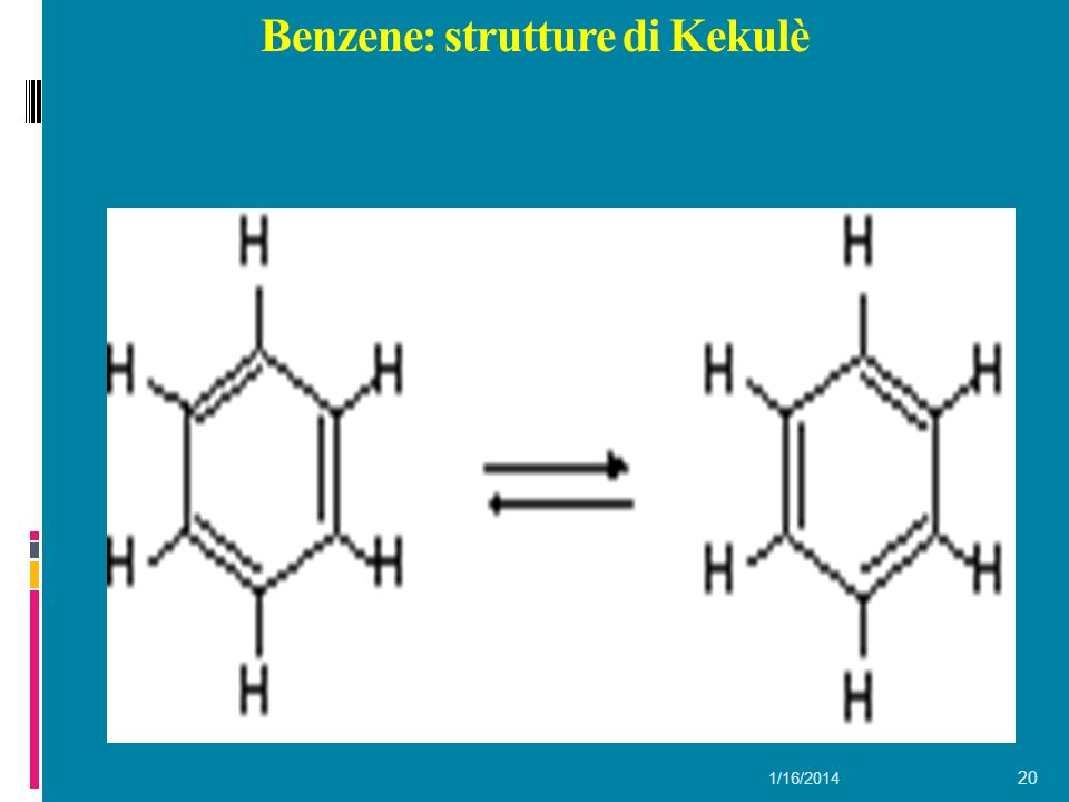 Benzene: strutture di Kekulè