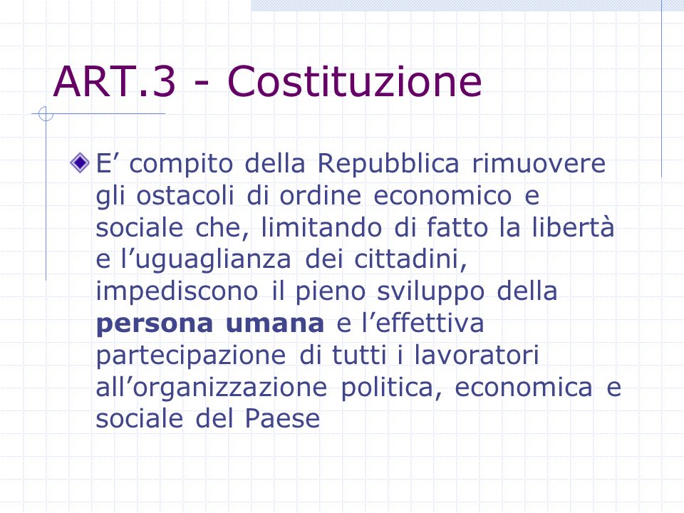 ART.3 - Costituzione