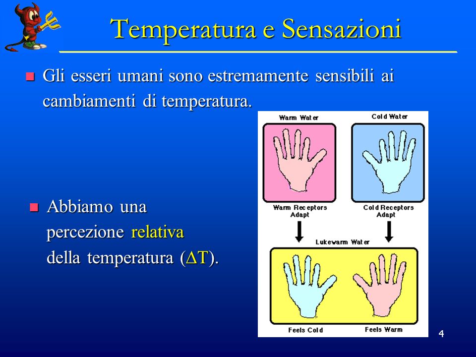 Temperatura e Sensazioni