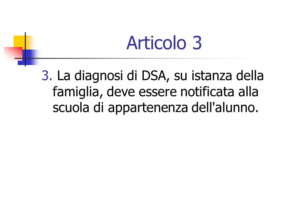 Articolo 3 3.