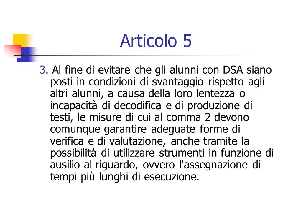 Articolo 5