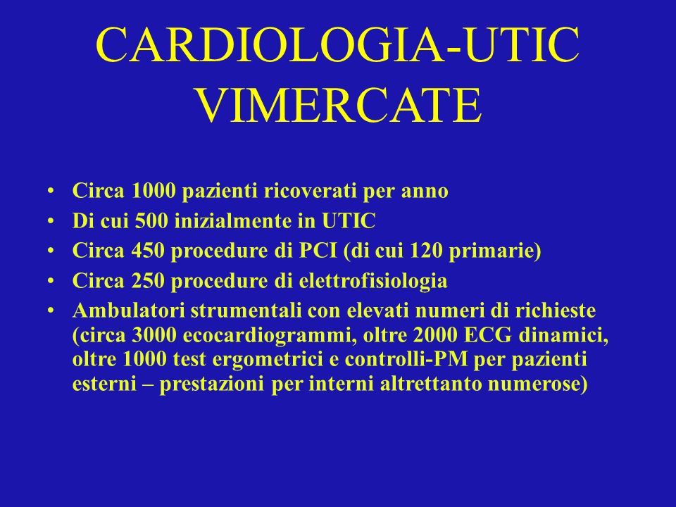 CARDIOLOGIA-UTIC VIMERCATE