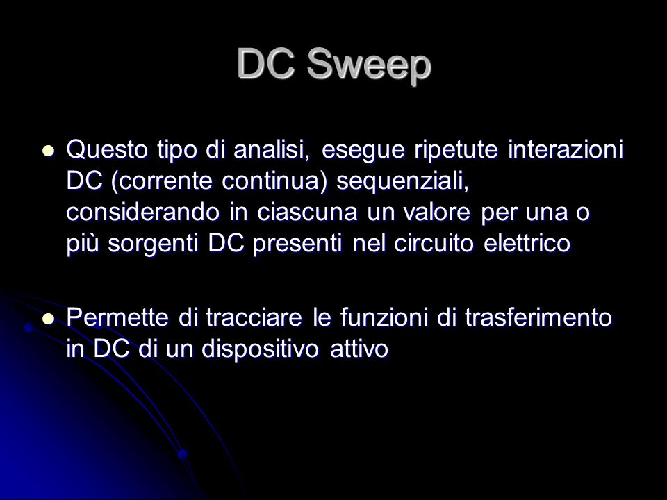 DC Sweep
