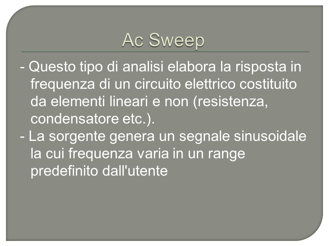 Ac Sweep