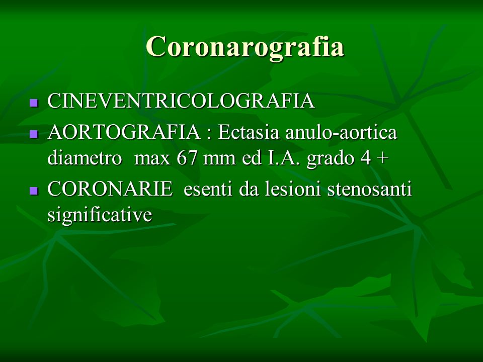 Coronarografia CINEVENTRICOLOGRAFIA