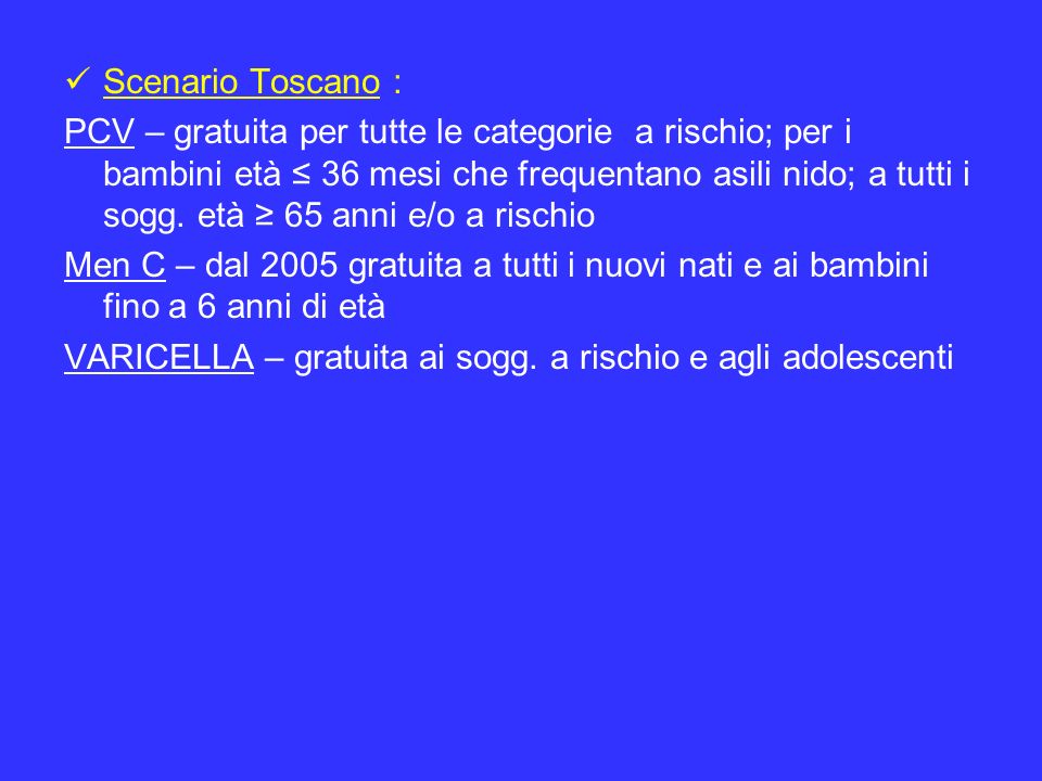 Scenario Toscano :