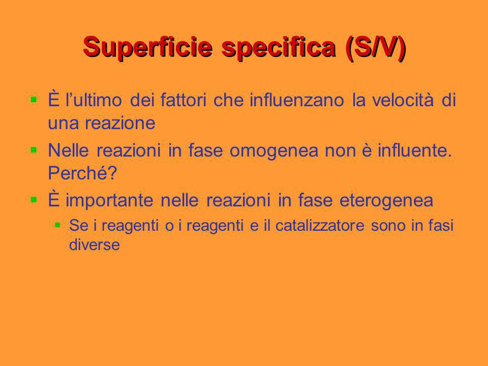 Superficie specifica (S/V)