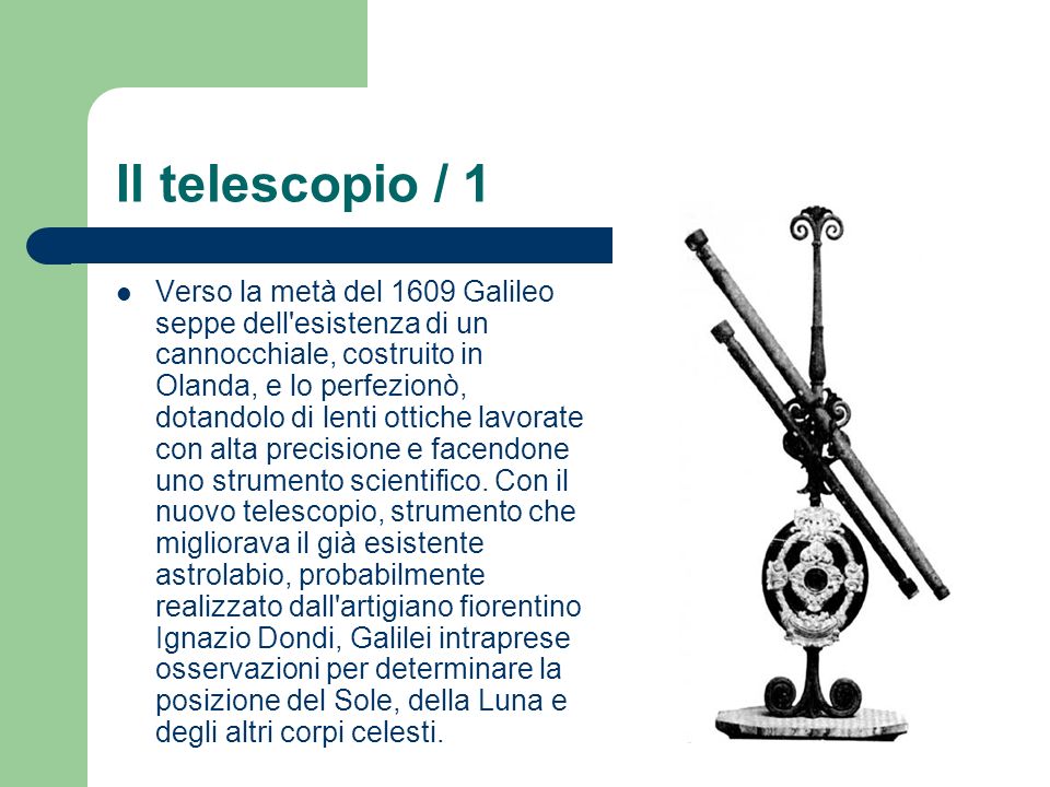 Il telescopio / 1