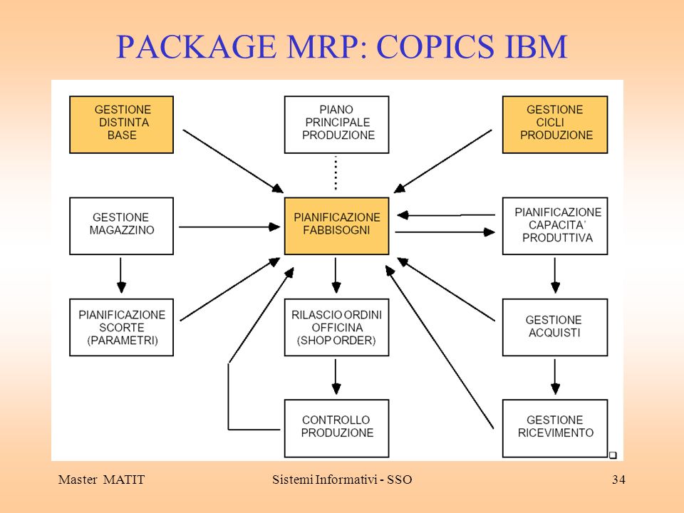 PACKAGE MRP: COPICS IBM