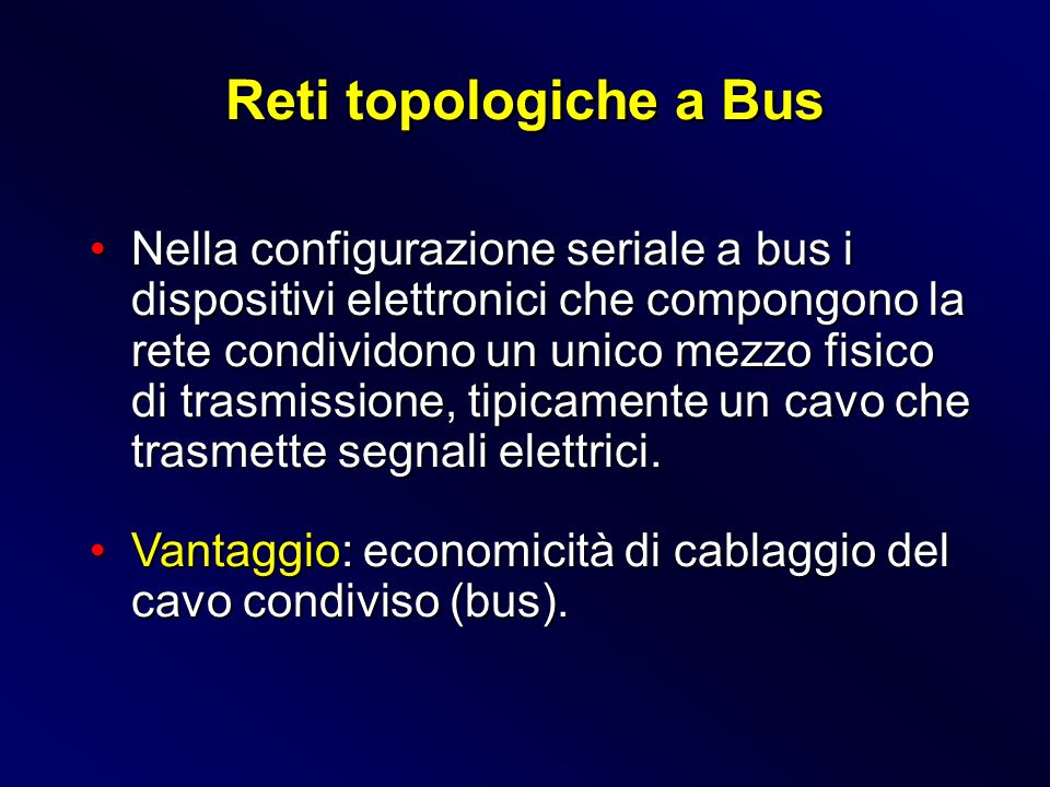 Reti topologiche a Bus