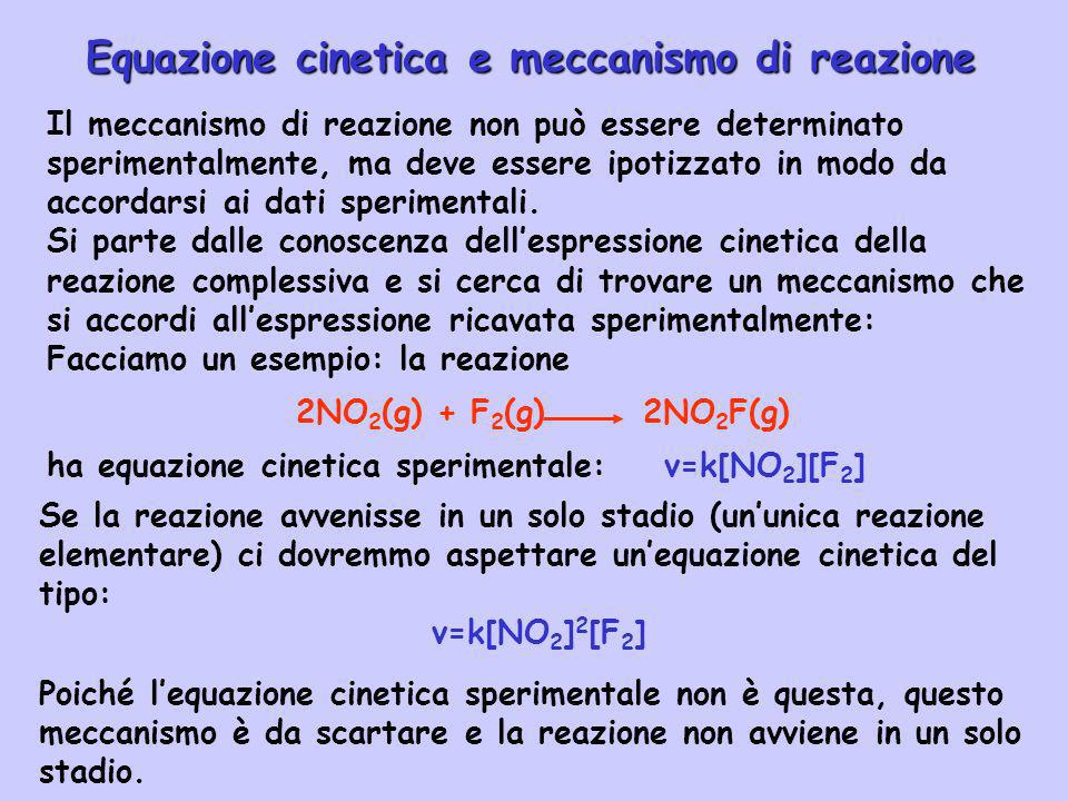 Equazione cinetica e meccanismo di reazione