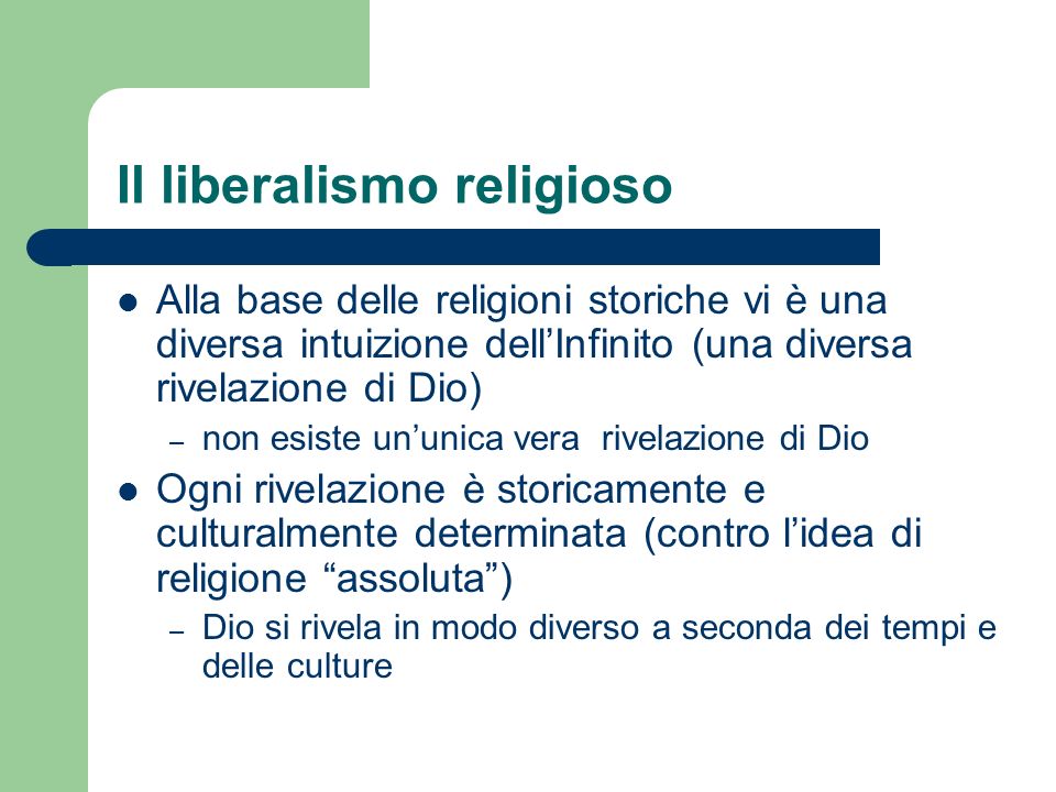 Il liberalismo religioso