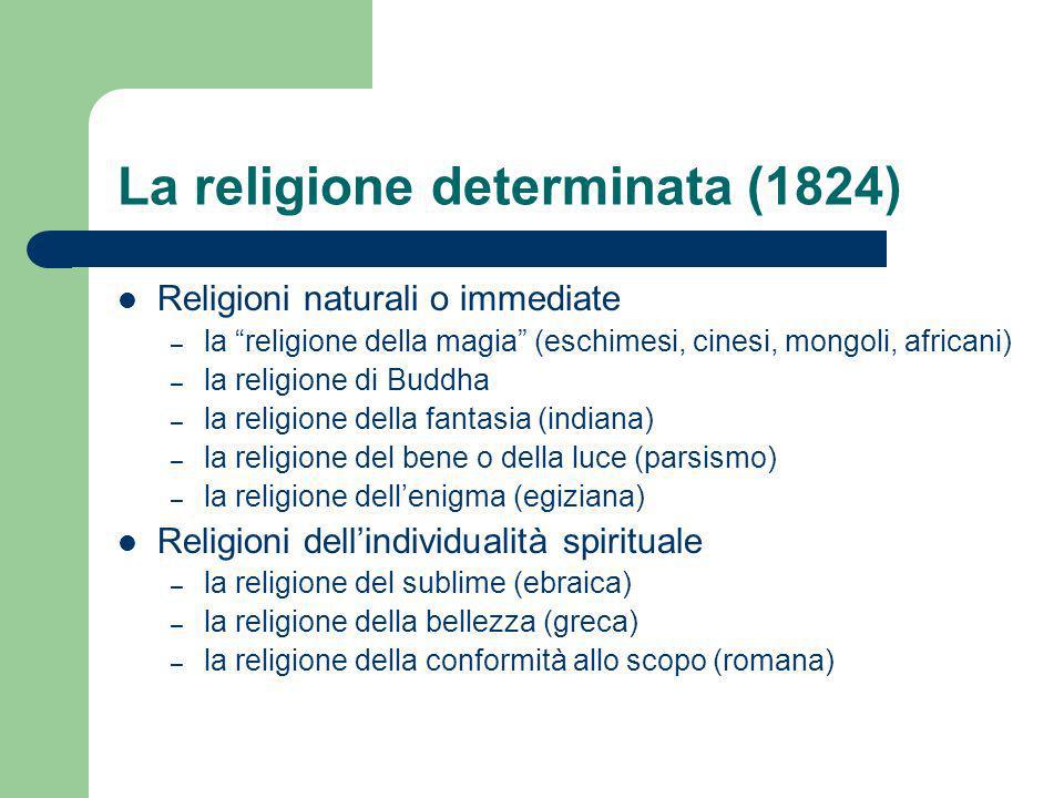 La religione determinata (1824)