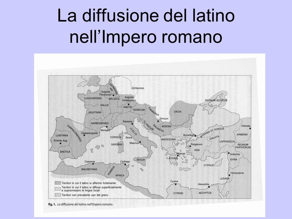 La diffusione del latino nell’Impero romano