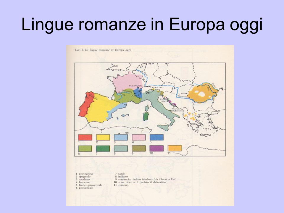 Lingue romanze in Europa oggi