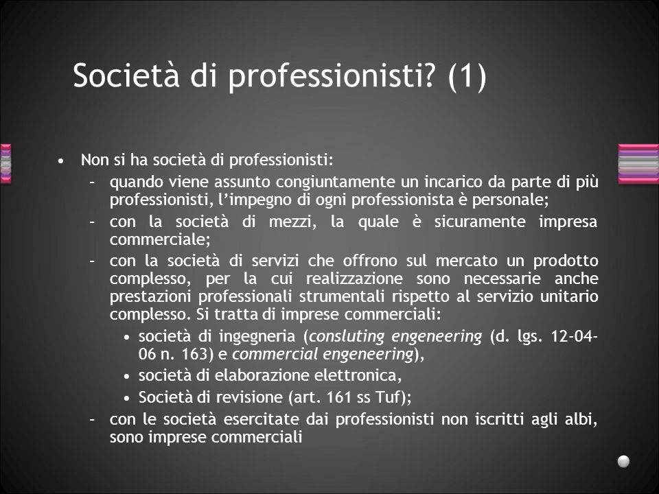 Società di professionisti (1)
