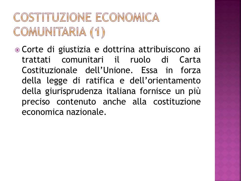 Costituzione economica comunitaria (1)