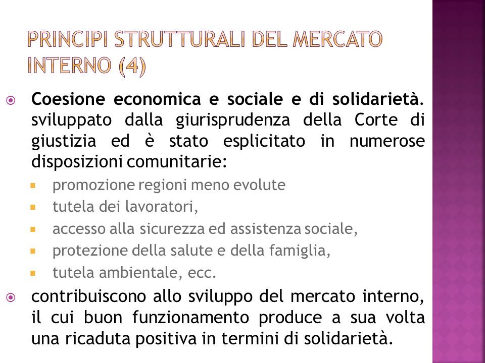 Principi strutturali del mercato interno (4)