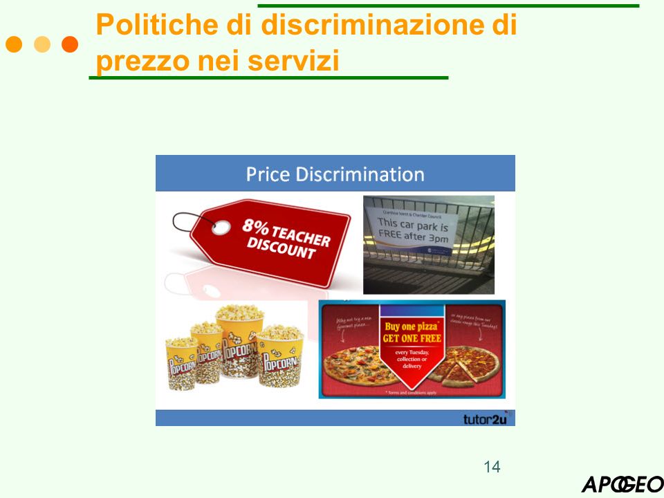 Politiche di discriminazione di prezzo nei servizi