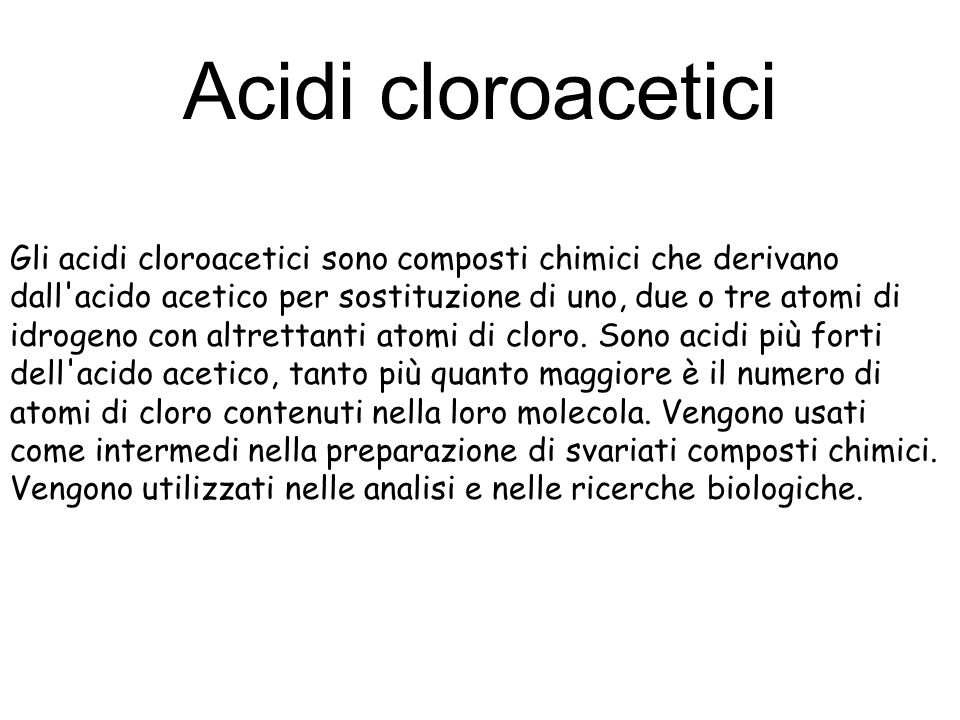Acidi cloroacetici